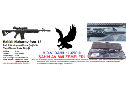 Balıklı Makarov Bsm-12 Şarjörlü Yarı Otomatik Av Tüfeği